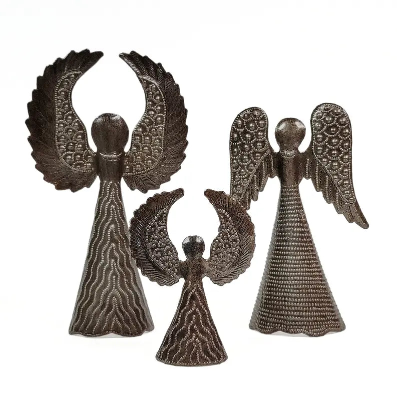 Freestanding Angels - Set of 3 Le Primitif Galleries