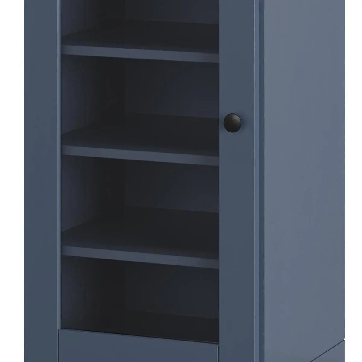 French Blue Ten Pair Solid WoodShoe Storage Cabinet Homeroots Organization