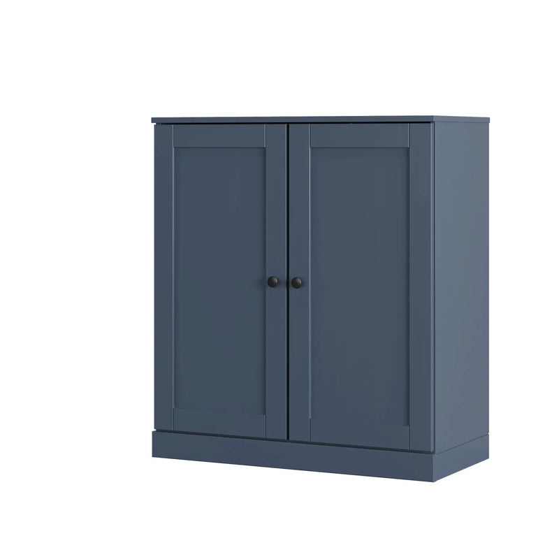 French Blue Twenty Pair Solid WoodShoe Storage Cabinet Homeroots Organization