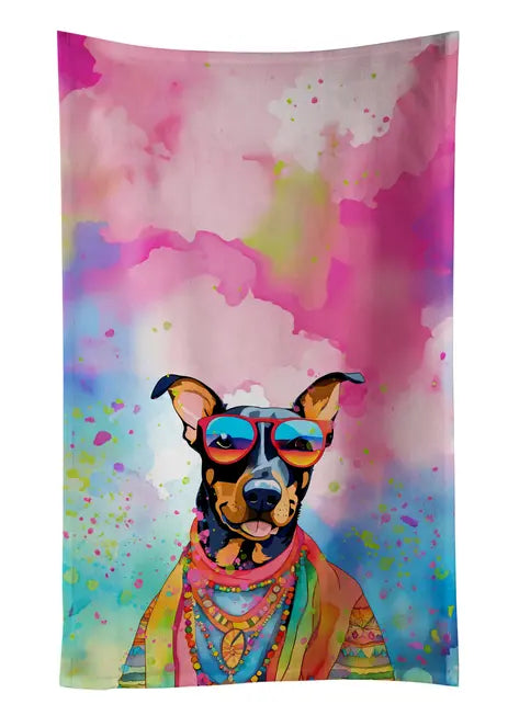 French Bulldog Hippie Dawg Pair of Pot Holders Caroline's Treasures