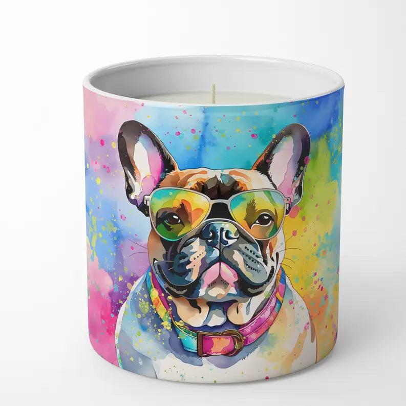 French Bulldog Hippie Dawg Pair of Pot Holders Caroline's Treasures