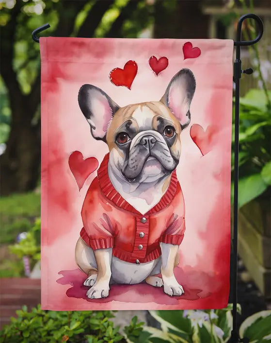 French Bulldog My Valentine Garden Flag Caroline's Treasures