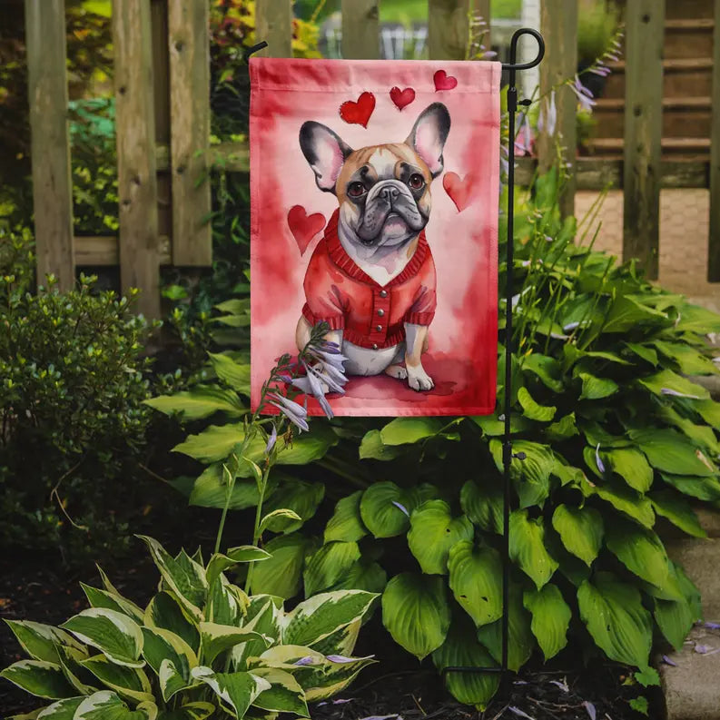 French Bulldog My Valentine Garden Flag Caroline's Treasures