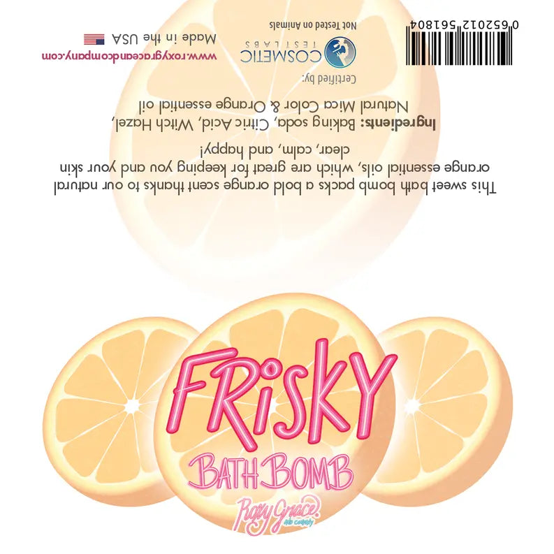 Frisky Bath Bomb The Roxy Grace Company