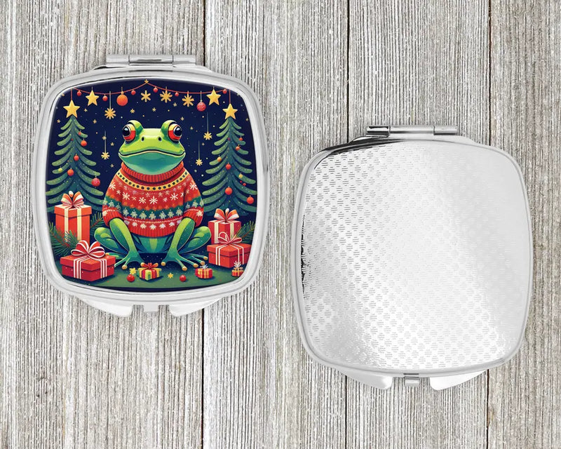 Frog Christmas Compact Mirror Caroline's Treasures