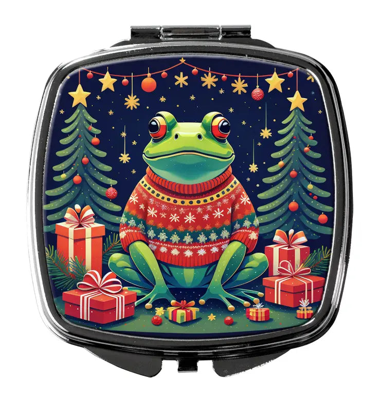 Frog Christmas Compact Mirror Caroline's Treasures