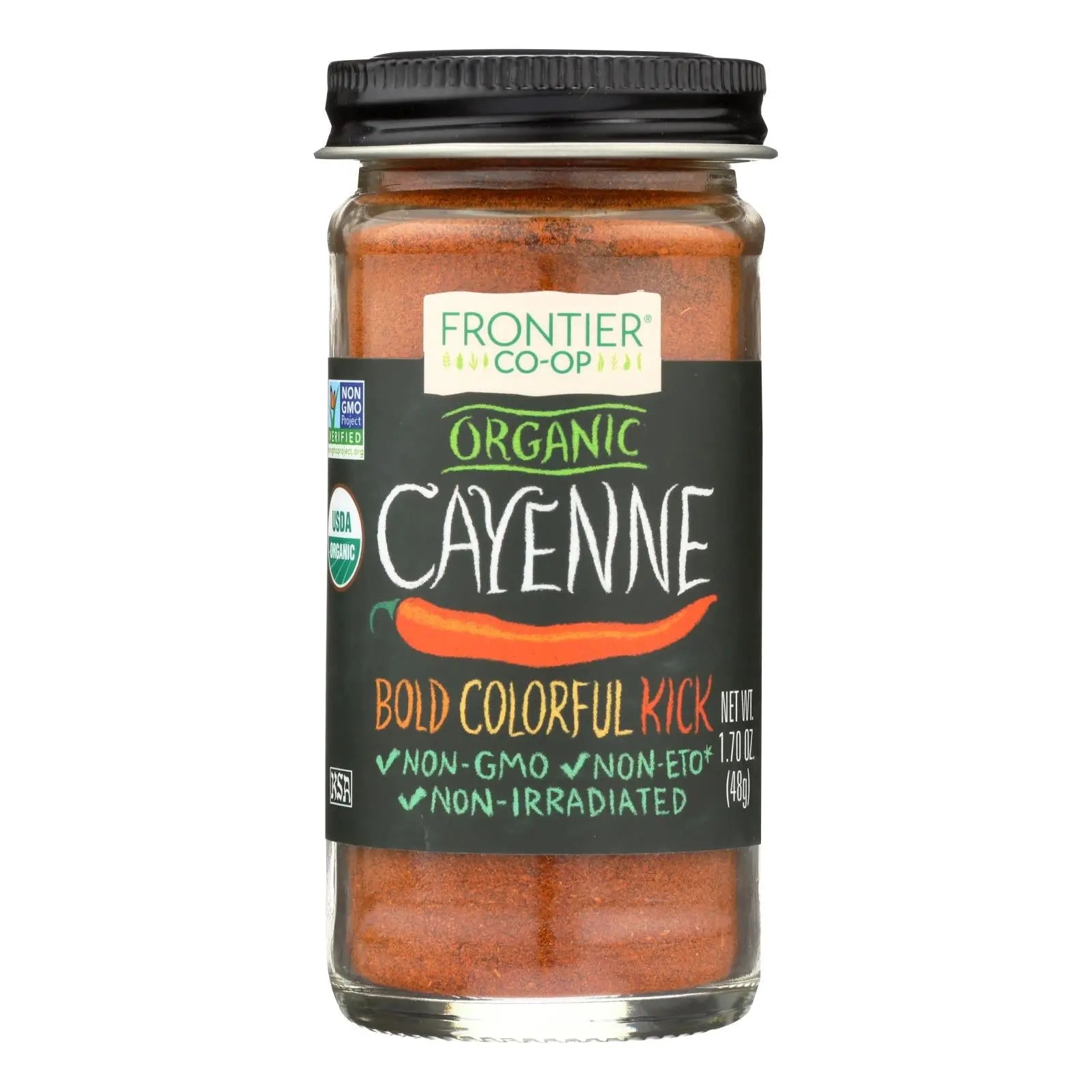 Frontier Herb Cayenne - Organic - Ground - 30000 Hu - 1.7 Oz Frontier Herb