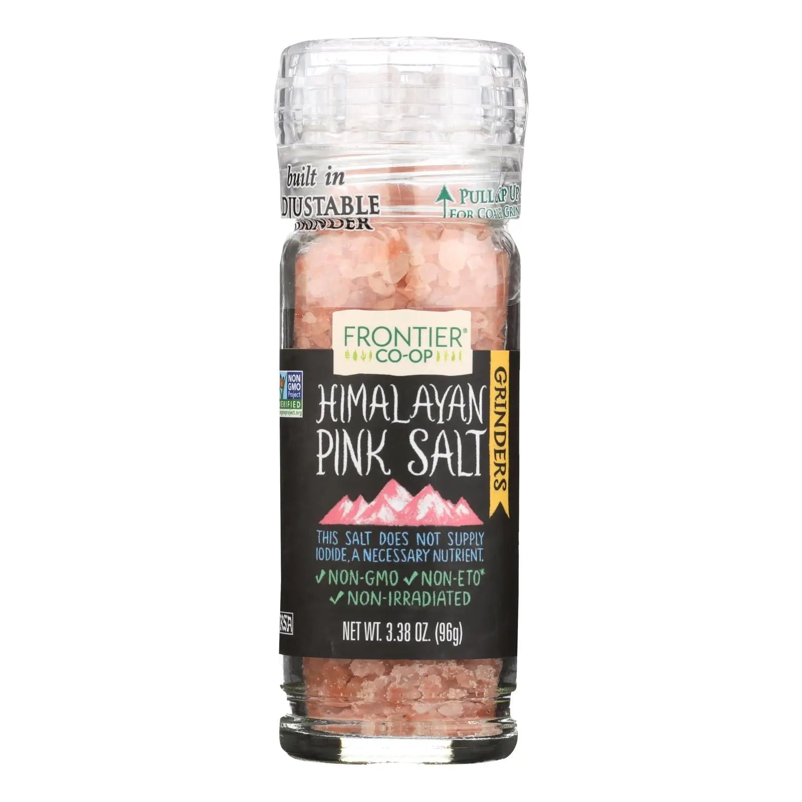Frontier Herb Himalayan Pink Salt - Grinder Bottle - 3.4 Oz - Case Of 6 Frontier Herb