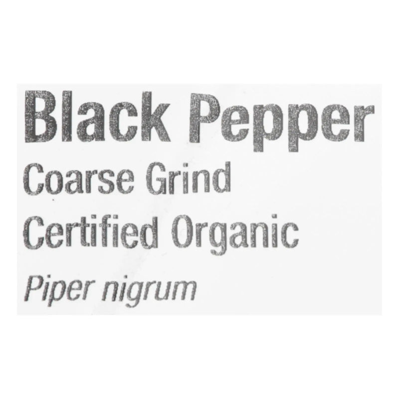 Frontier Herb Organic Coarse Black Pepper - Single Bulk Item - 1lb Frontier Herb