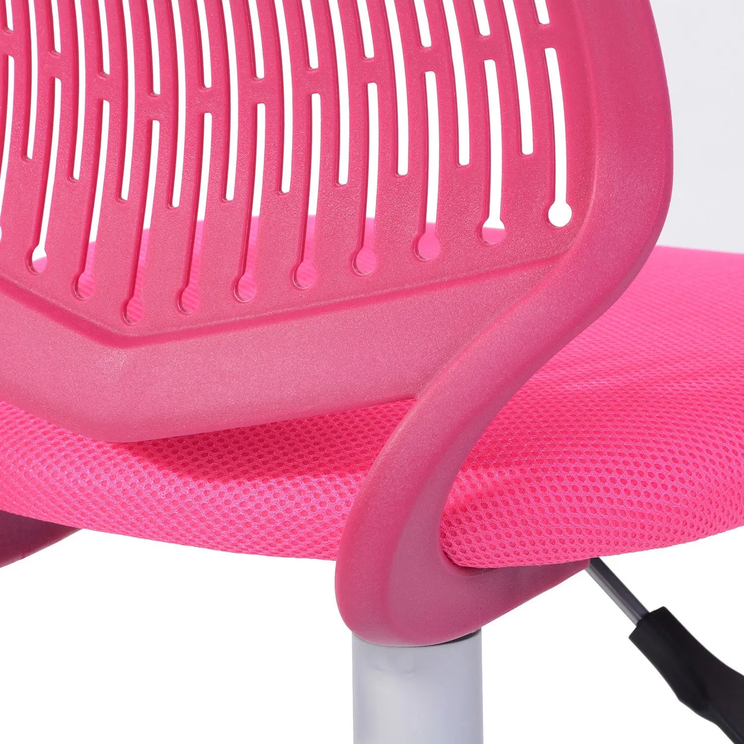 Fuchsia and White Adjustable Height Swivel Rolling Office Chair Homeroots Office