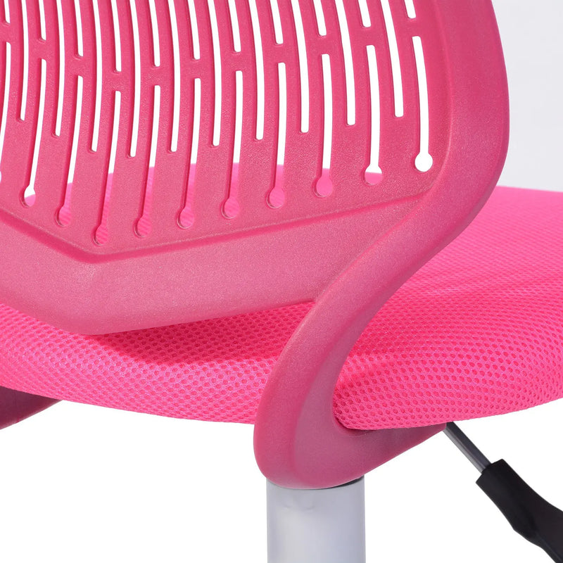 Fuchsia and White Adjustable Height Swivel Rolling Office Chair Homeroots Office