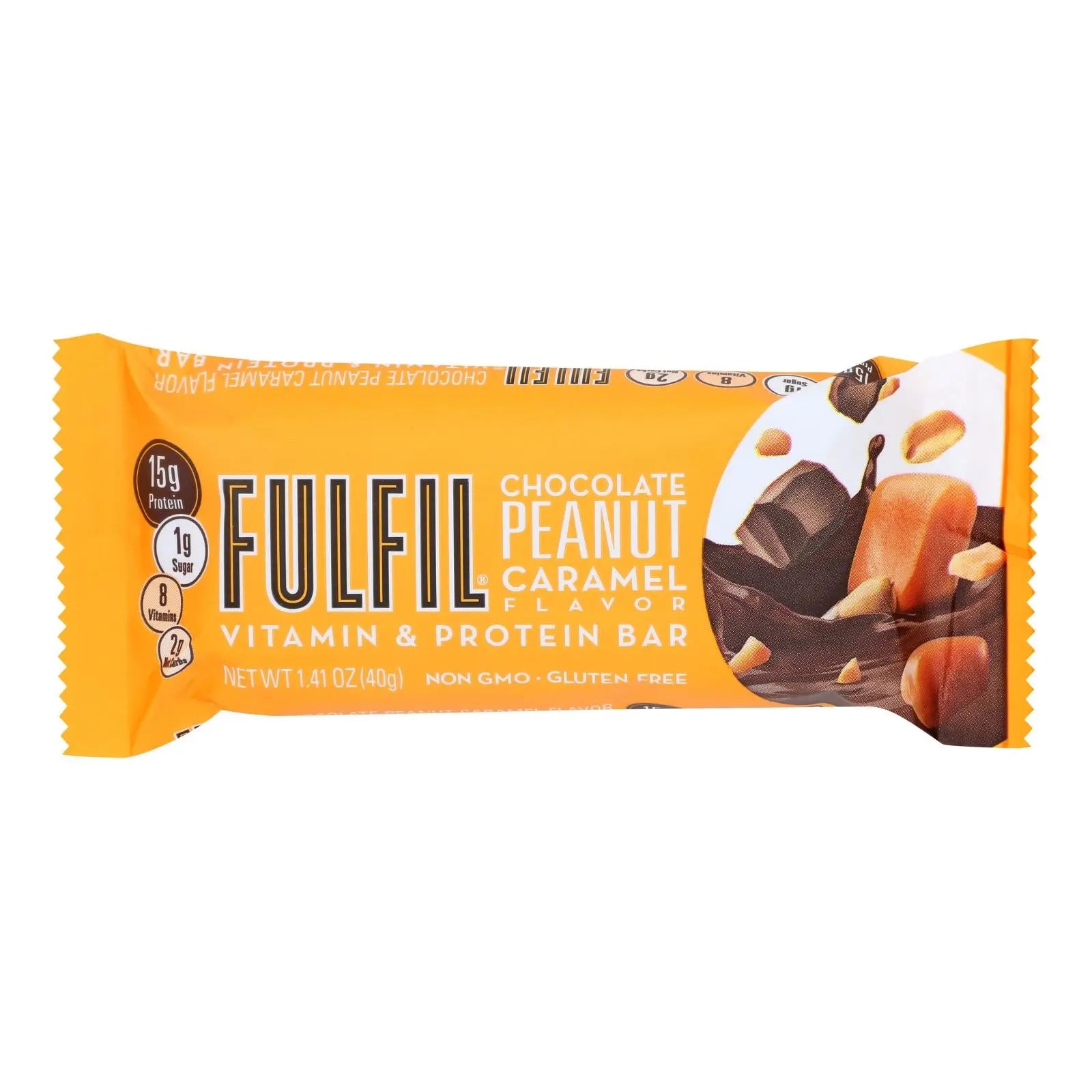 Fulfil - Protein Bar Chocolate Peanut Caramel - Case Of 12-1.41 Oz Fulfil