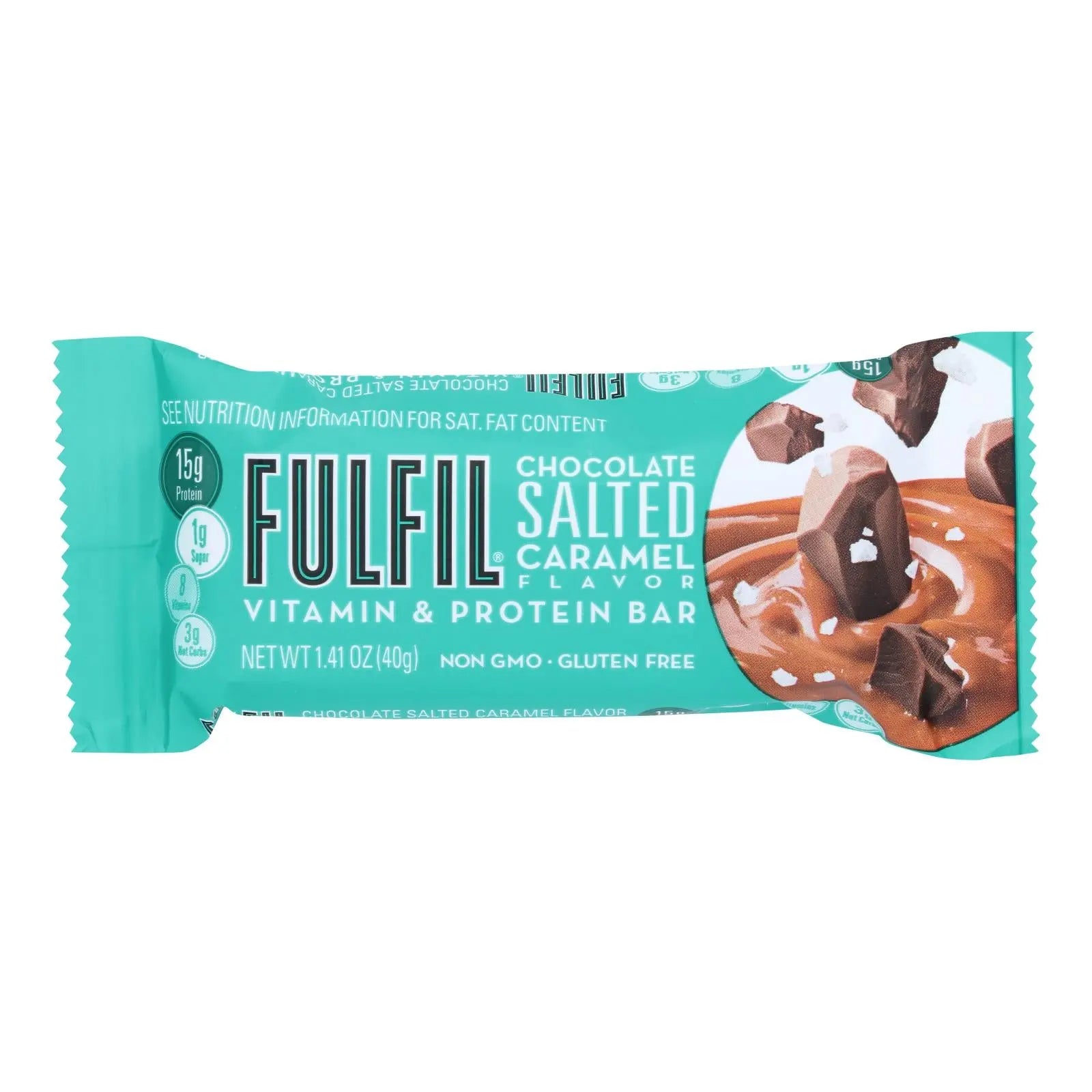 Fulfil - Protein Bar Chocolate Salted Caramel - Case Of 12-1.41 Oz Fulfil
