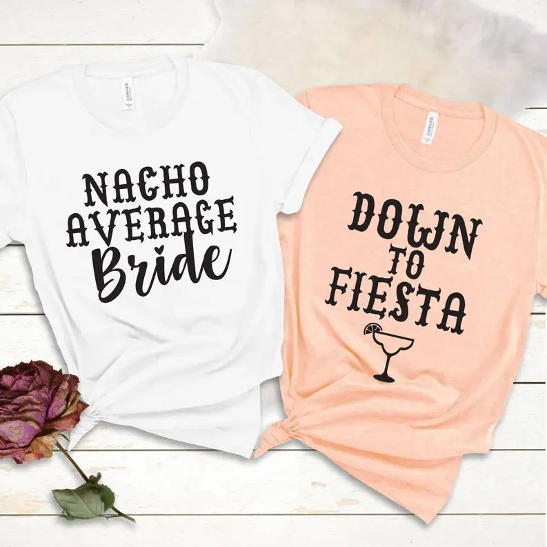 Funny Fiesta Themed Bachelorette Party Group Shirts Stiles Tee