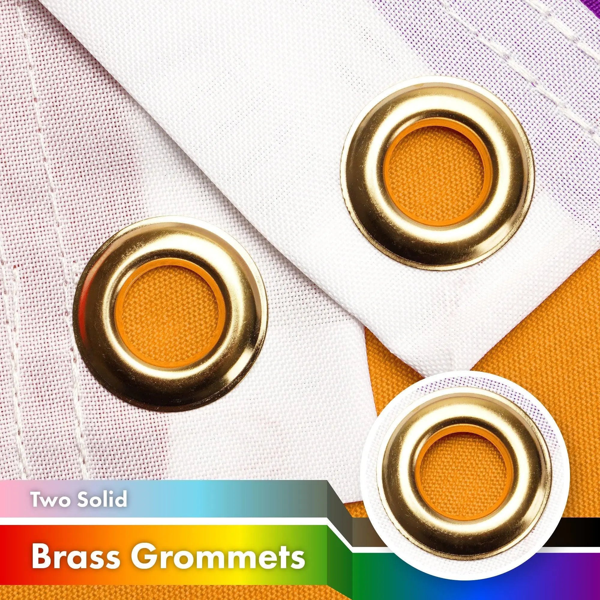 G128 10 Pack: LGBT Progress Rainbow Pride Flag | 3x5 Ft | LiteWeave Pro Series Printed 150D Polyester | Indoor/Outdoor, Vibrant Colors, Brass Grommets, Thicker and More Durable Than 100D 75D Polyester - GreatEagleInc
