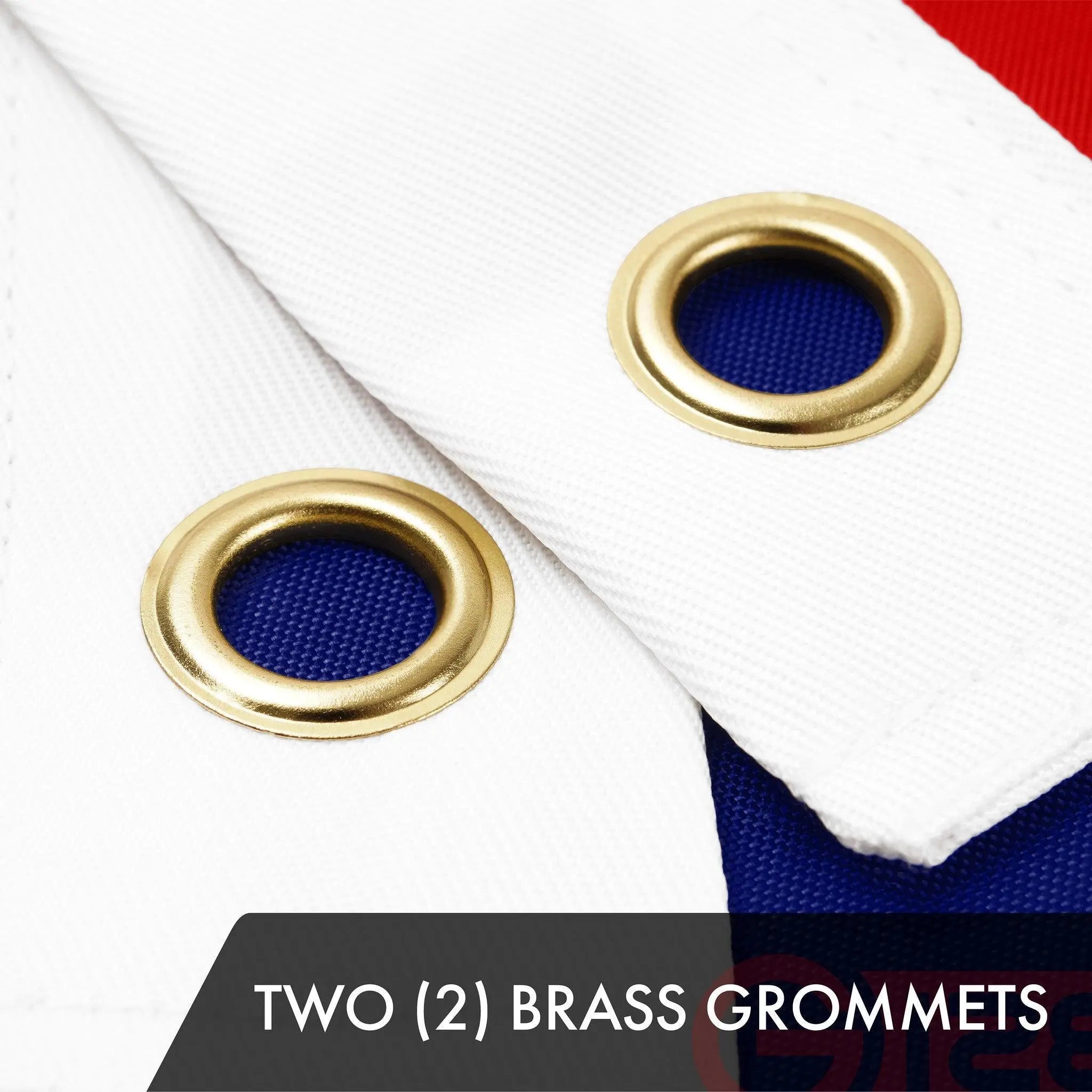 G128 2 Pack: American USA Yacht Ensign Flag | 2.5x4 Ft | ToughWeave Series Embroidered 300D Polyester | Nautical Flag, Embroidered Stars, Sewn Stripes, Indoor/Outdoor, Brass Grommets G128