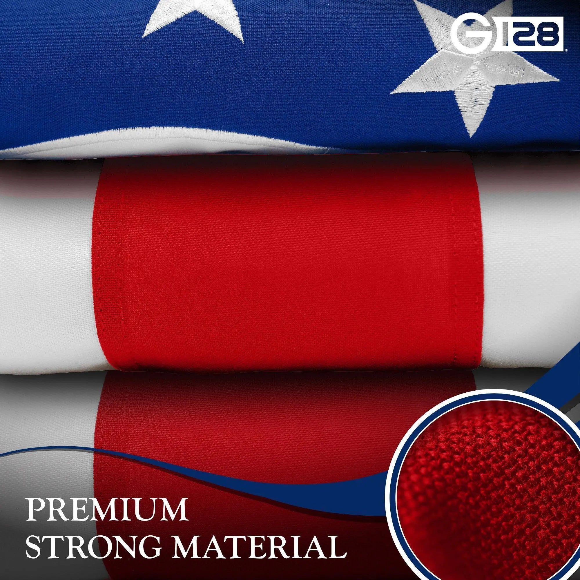 G128 2 Pack: Ohio OH State Flag | 4x6 Ft | StormFlyer Series Embroidered 220GSM Spun Polyester | Embroidered Design, Indoor/Outdoor, Brass Grommets, Heavy Duty, All Weather G128