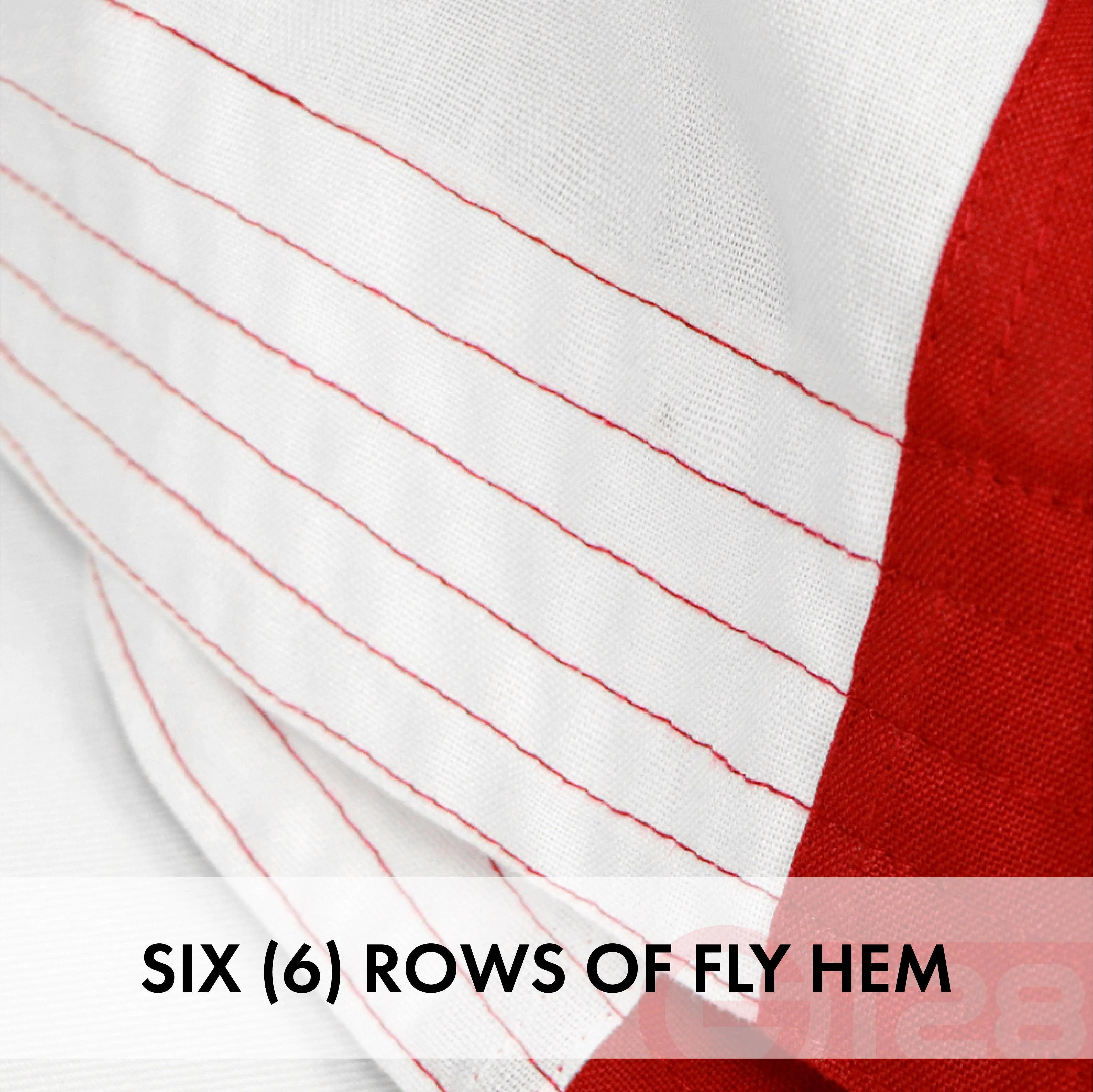 G128 American Flag | 8x12 feet | Heavy Duty Spun Polyester 220GSM Embroidered Stars, Sewn Stripes, Tough, Durable, Indoor/Outdoor, Vibrant Colors, Brass Grommets, Premium US USA Flag G128