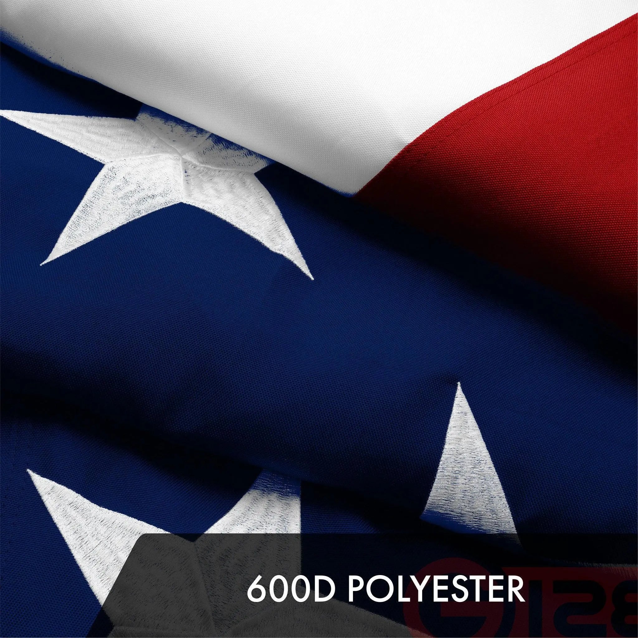 G128 American USA Flag | 12x18 Ft | ToughWeave Series Embroidered 600D Polyester | Country Flag, Embroidered Stars, Sewn Stripes, Indoor/Outdoor, Vibrant Colors, Brass Grommets G128