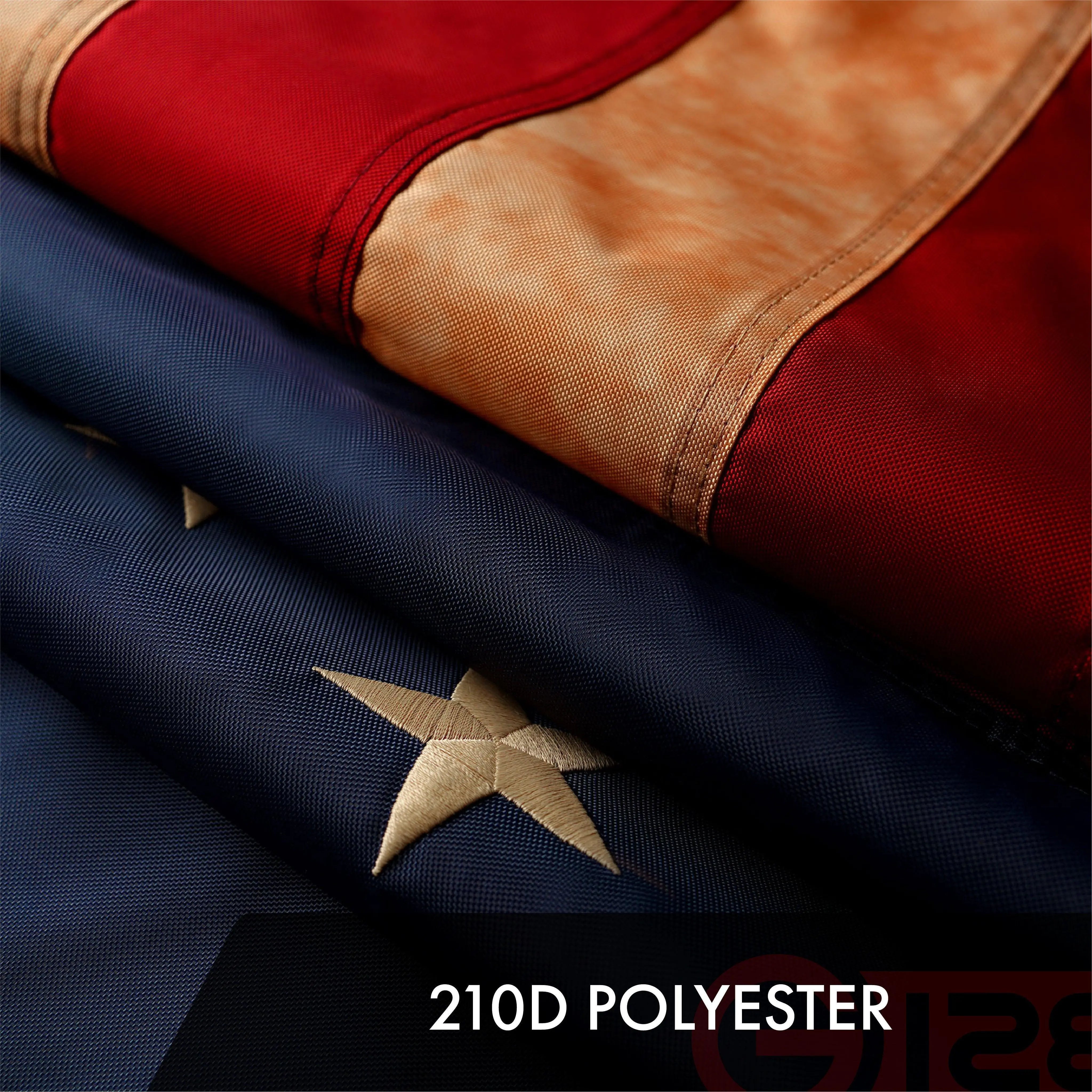 G128 Betsy Ross Tea-Stained Flag | 2x3 Ft | ToughWeave Pro Series Embroidered 420D Polyester | Historical Flag G128
