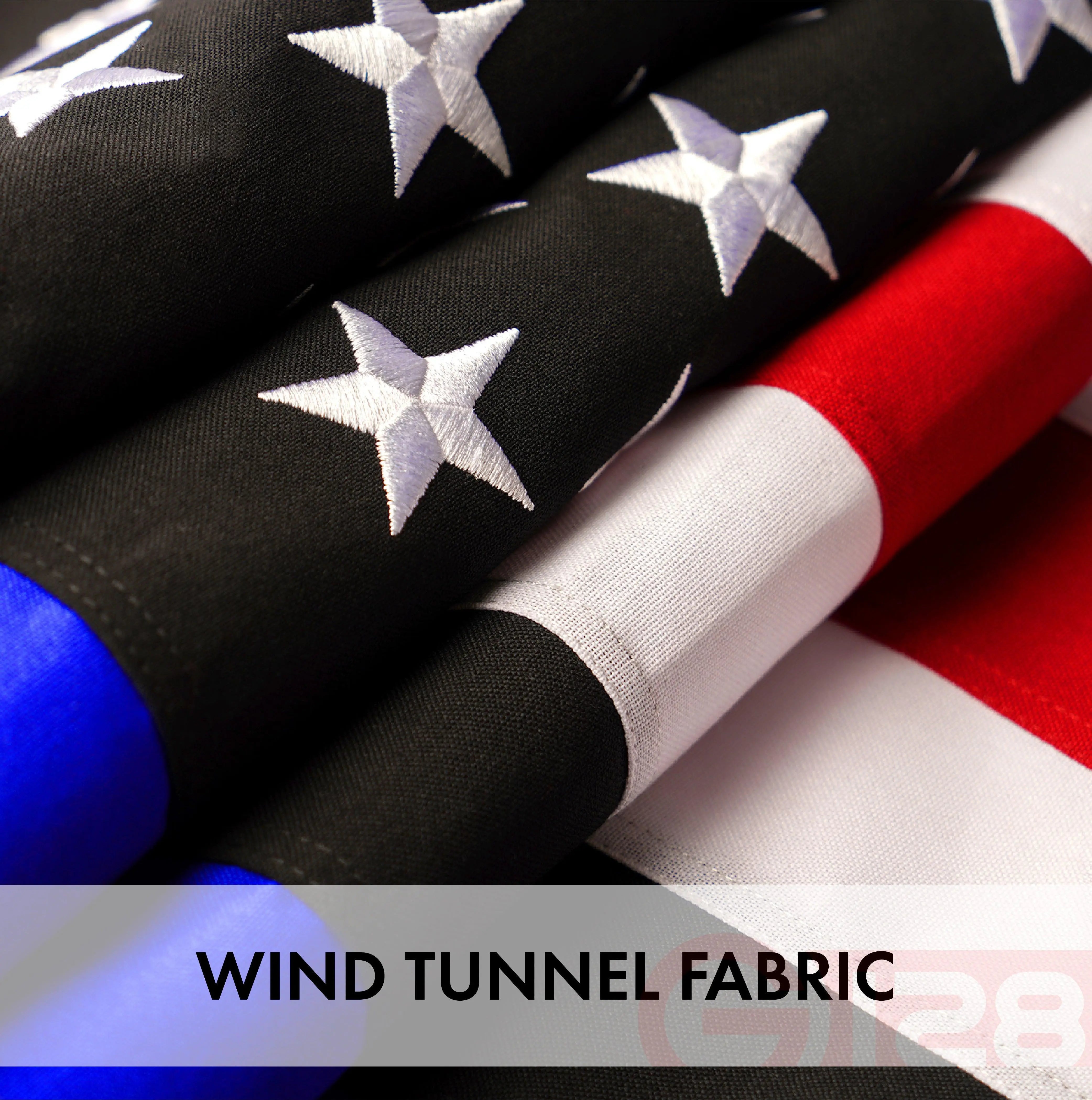 G128 Blue Lives Matter Flag Police Flag 3x5 feet Spun Polyester 220GSM Embroidered, Tough, Durable, Indoor/Outdoor, Vibrant Colors, Brass Grommet G128