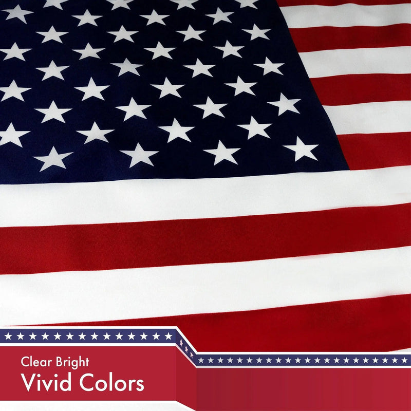 G128 Combo Pack: USA American Flag 3x5 Ft 150D Printed Stars & Chicago 3x5 Ft 150D Printed G128