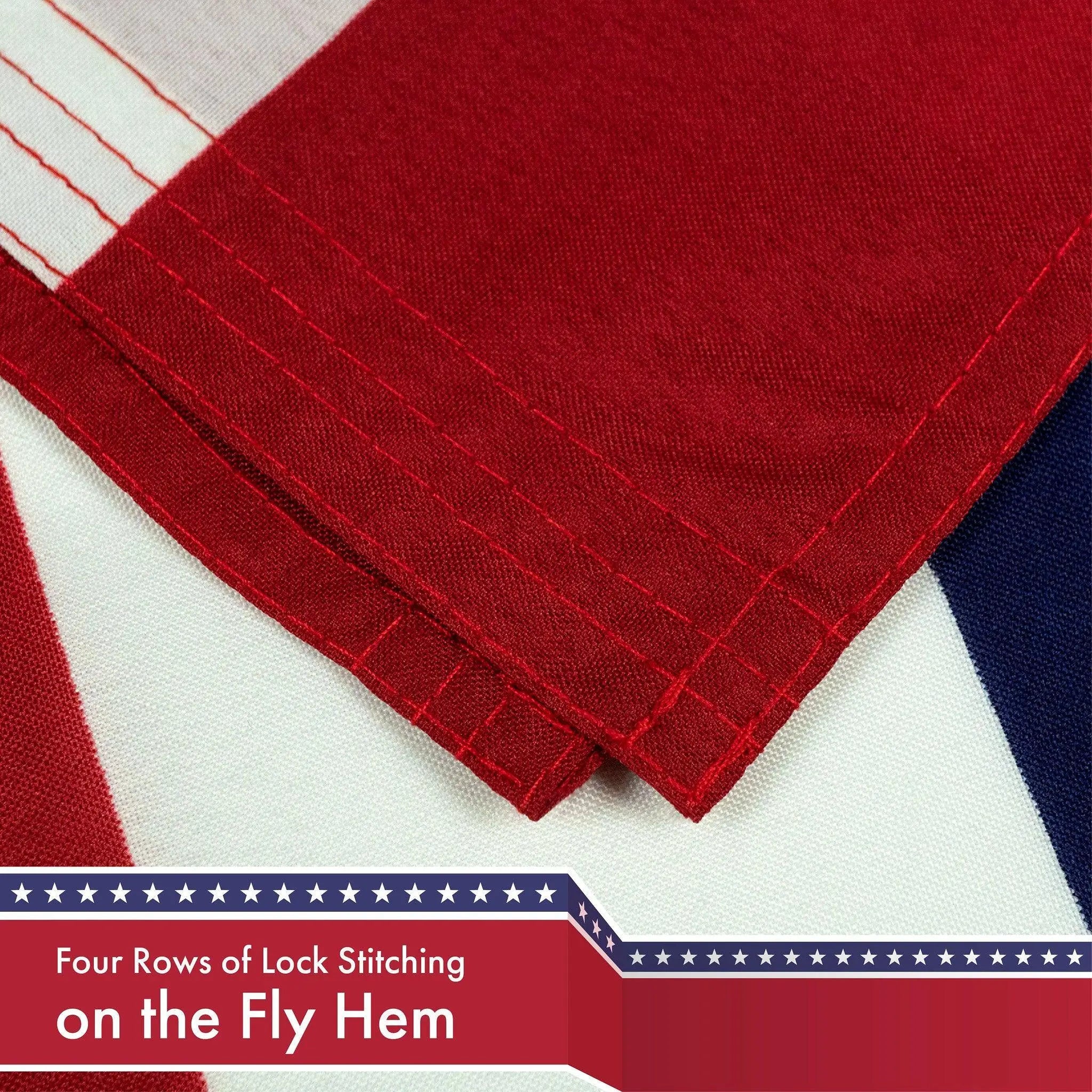 G128 Combo Pack: USA American Flag 3x5 Ft 150D Printed Stars & Chicago 3x5 Ft 150D Printed G128