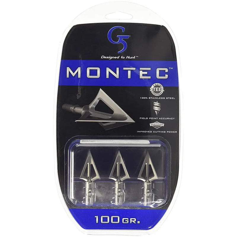 G5 Outdoors Montec Broadhead - 100 Grain (3-pack) G5OUTDOORS