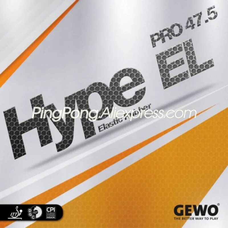 GEWO HYPE EL PRO 47.5 Table Tennis Rubber (Made in Germany) Pips-In Original GEWO HYPE EL Ping Pong Sponge