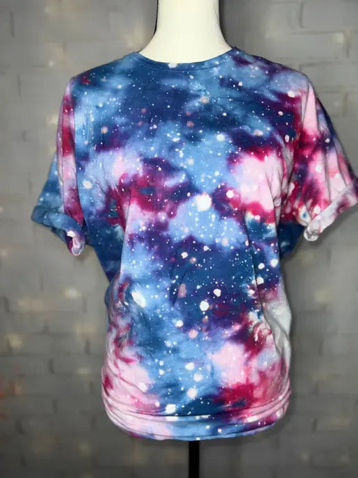 Galaxy Ice Dyed Tie Dye Blank Tee The Blended Owl