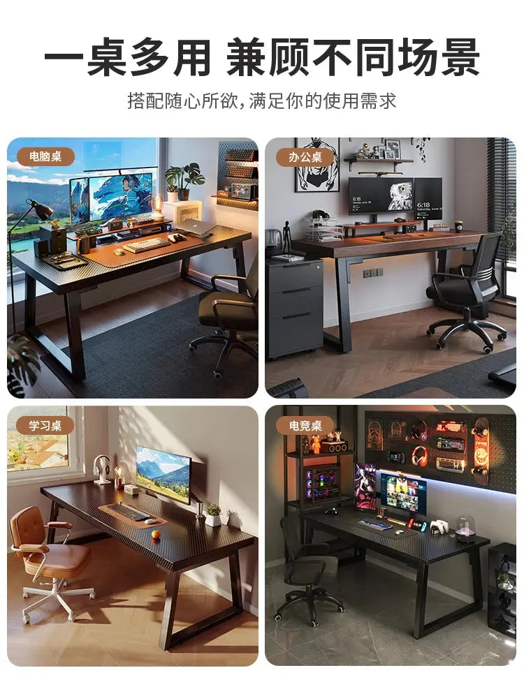 Gaming Desk, Carbon Fiber Computer Desk, Office Home Games, Desktop Desk GreatEagleInc