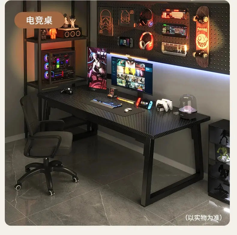 Gaming Desk, Carbon Fiber Computer Desk, Office Home Games, Desktop Desk GreatEagleInc