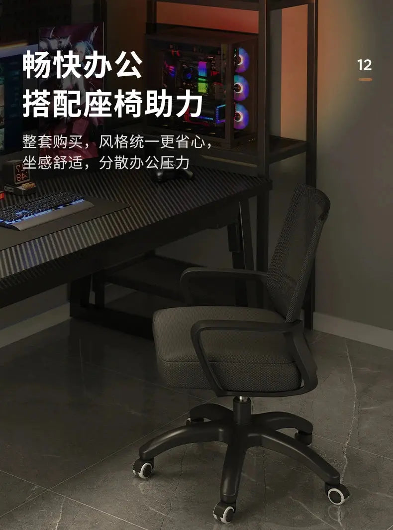 Gaming Desk, Carbon Fiber Computer Desk, Office Home Games, Desktop Desk GreatEagleInc