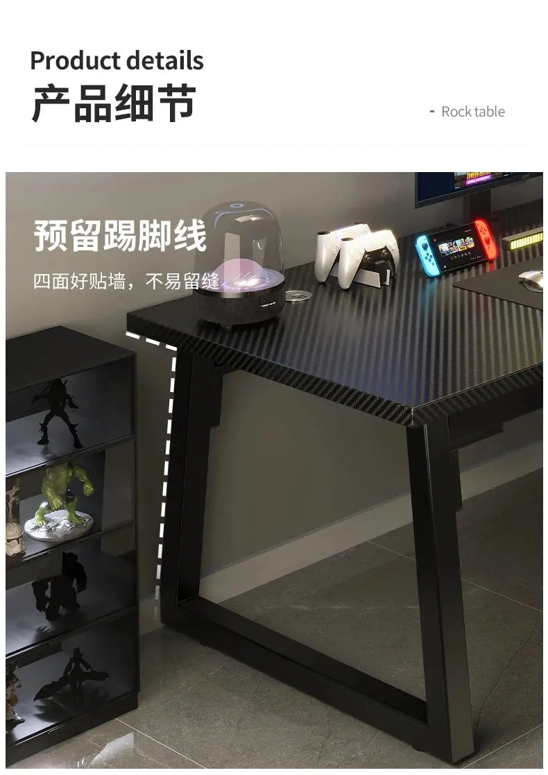 Gaming Desk, Carbon Fiber Computer Desk, Office Home Games, Desktop Desk GreatEagleInc