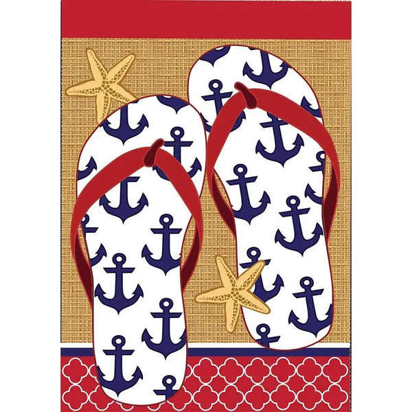 Garden Anchor Flips Burlap Flag Dicksons Inc