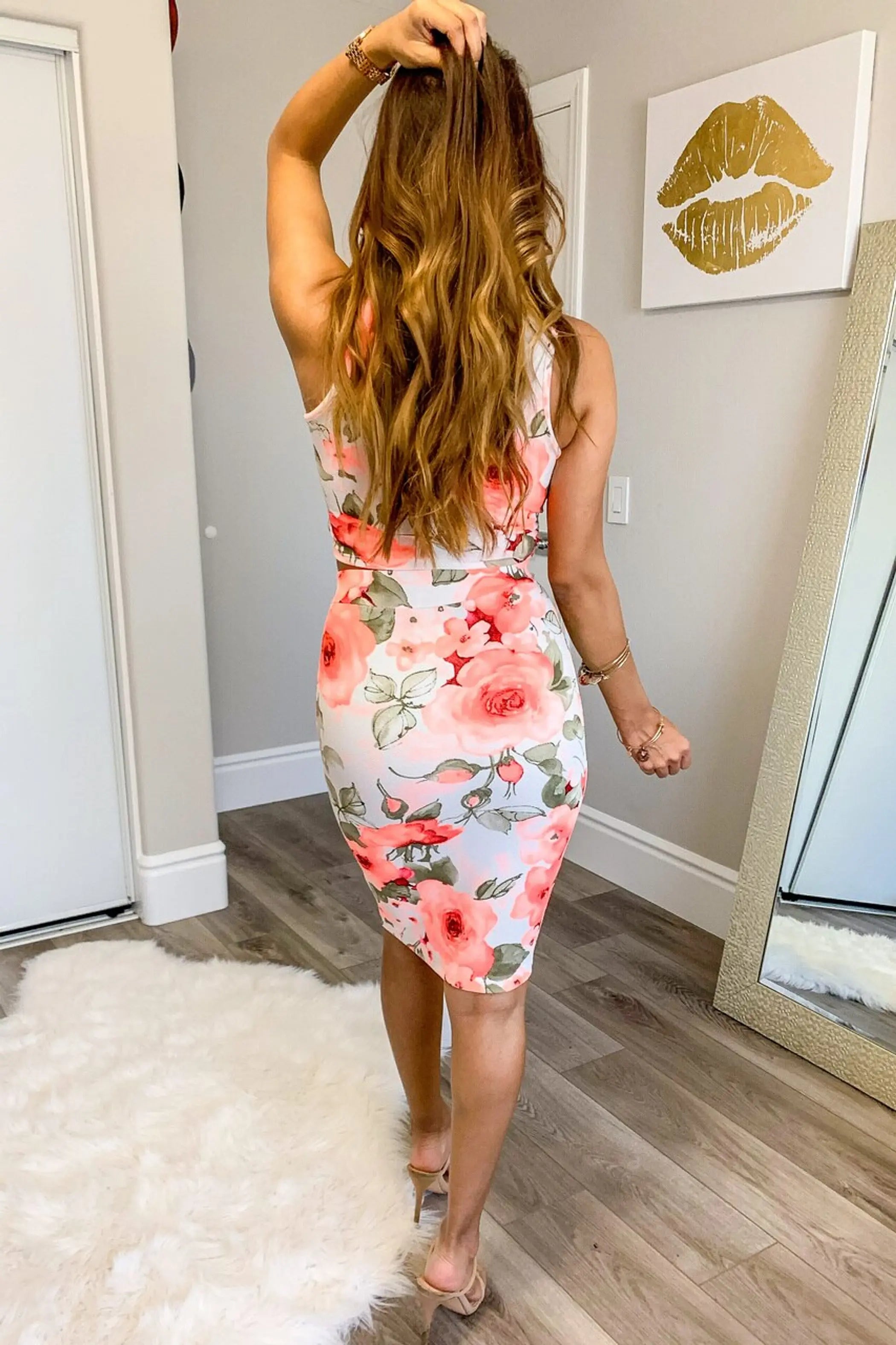 Garden Date Floral Midi Skirt Set SurelyMine