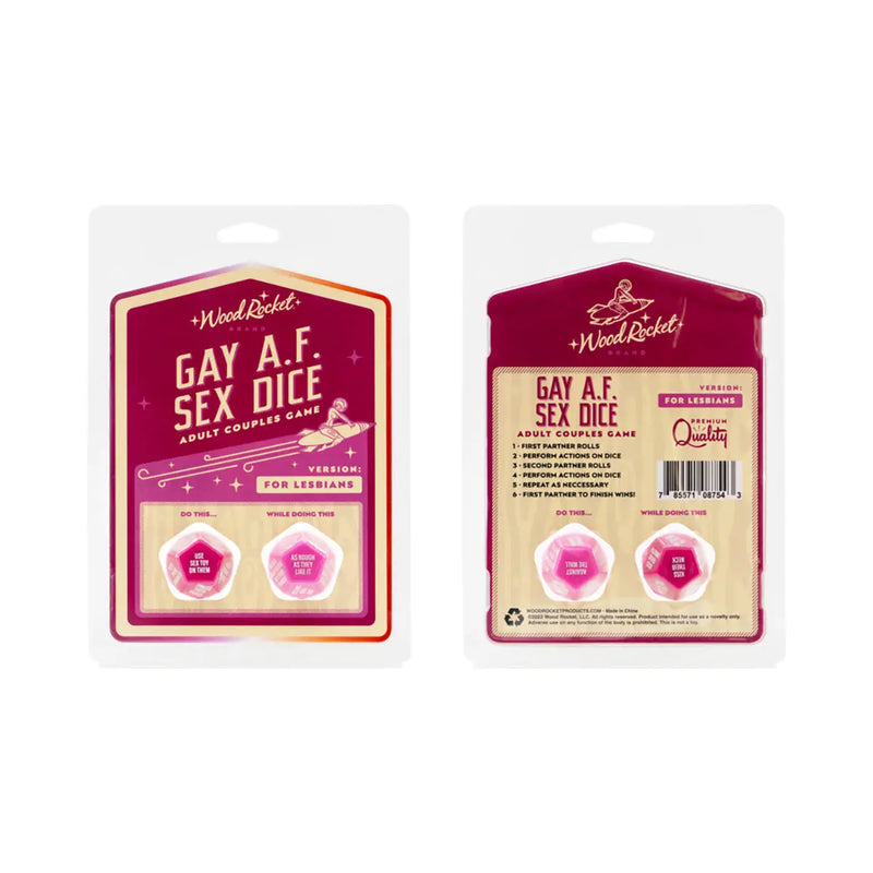 Gay AF Sex Dice: Lesbians Wood Rocket