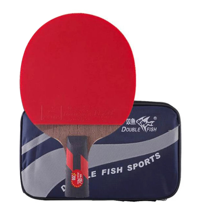 Genuine Double Fish Master 7A Table Tennis Bat Ping Pong Racket with case racquet sports carbon blade fast attack loop