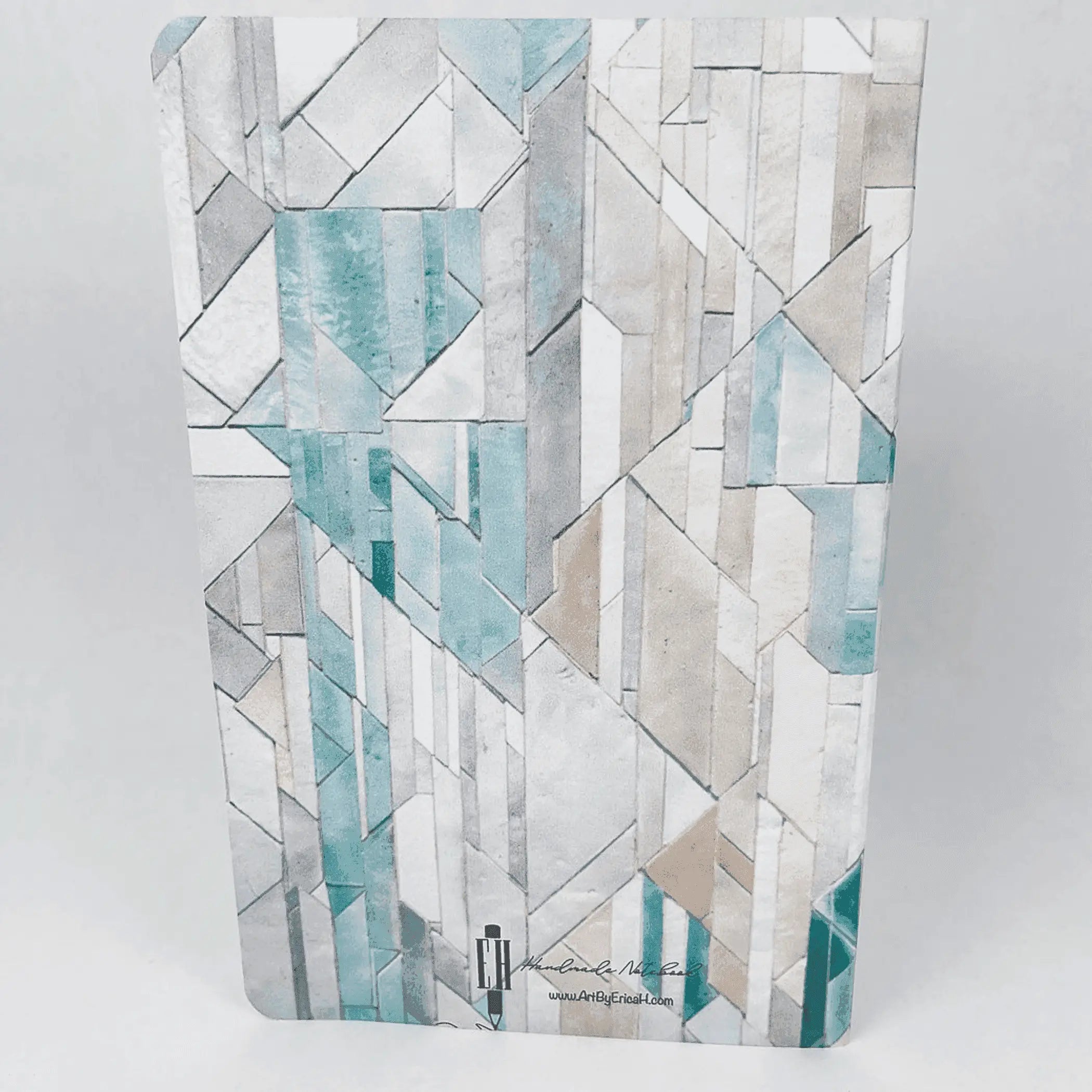 Geometric Tiles - Style 1 - Premium Paper A5-ish size Notebook Art by Erica H