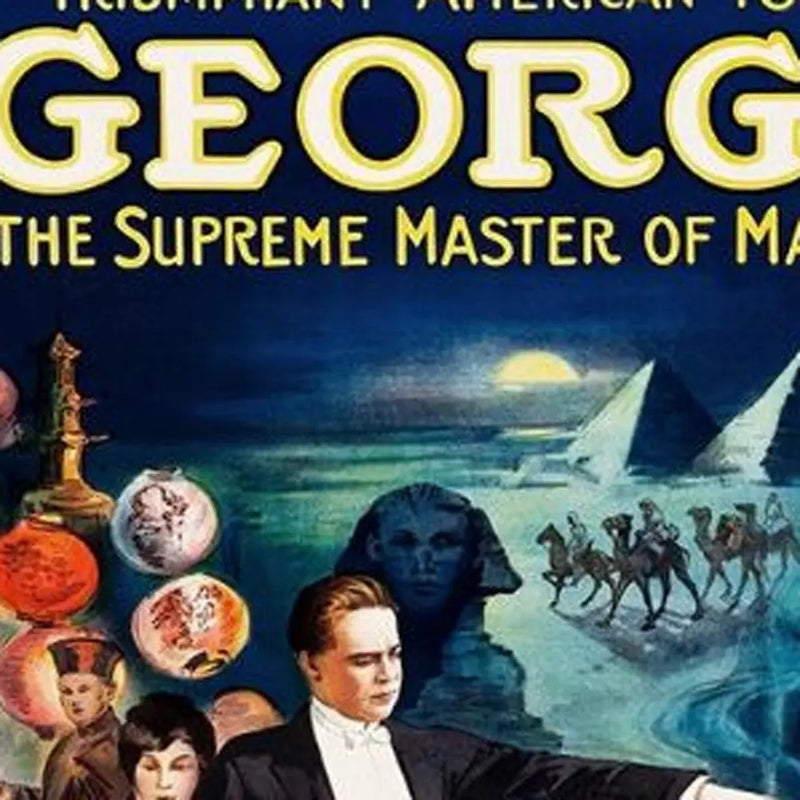George The Supreme Master Vintage Magic Unframed Print Wall Art - GreatEagleInc