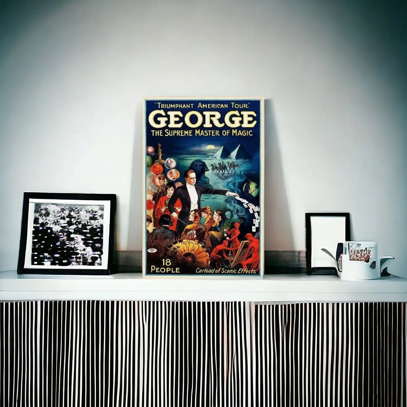 George The Supreme Master Vintage Magic Unframed Print Wall Art - GreatEagleInc