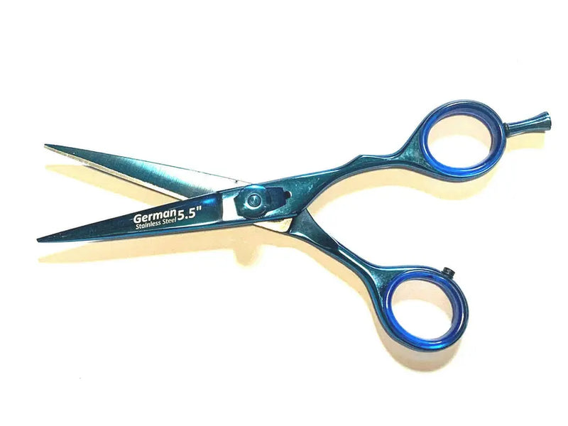 German Hair Cutting Grooming Trimming Scissors Shears Blue Hashir Products