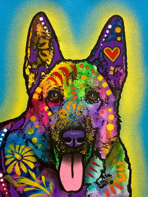 German Shepherd - Best of Breed Dean Russo House and Garden Flag Best of Breed
