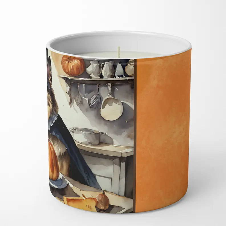 German Shepherd Fall Kitchen Pumpkins Decorative Soy Candle Caroline's Treasures