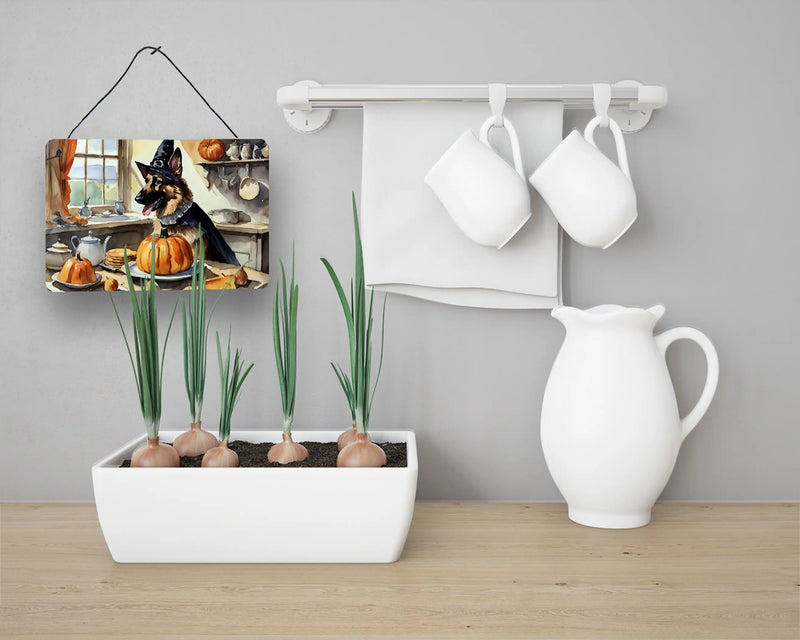 German Shepherd Fall Kitchen Pumpkins Wall or Door Hanging Prints Caroline's Treasures