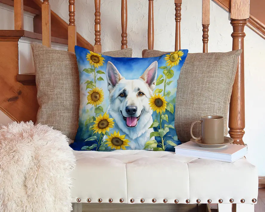 German Shepherd in Sunflowers Pair of Pot Holders Caroline's Treasures