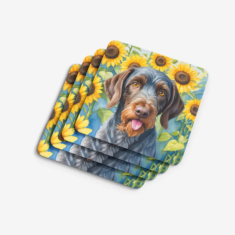 German Shepherd in Sunflowers Pair of Pot Holders Caroline's Treasures