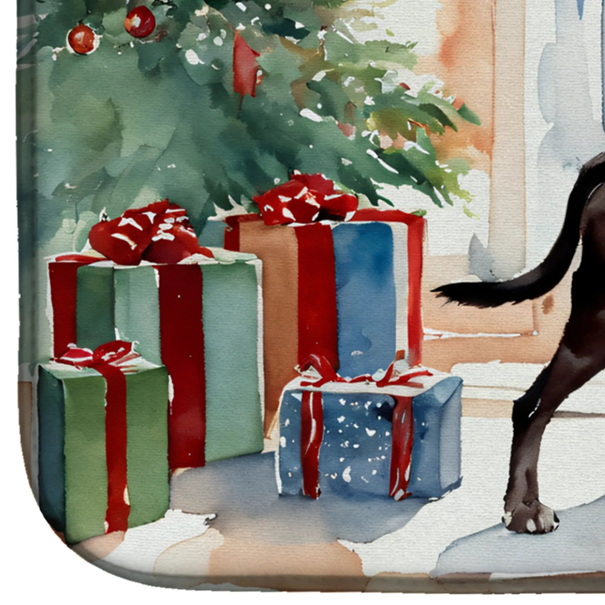 German Shorthaired Pointer Cozy Christmas Dish Drying Mat Caroline's Treasures