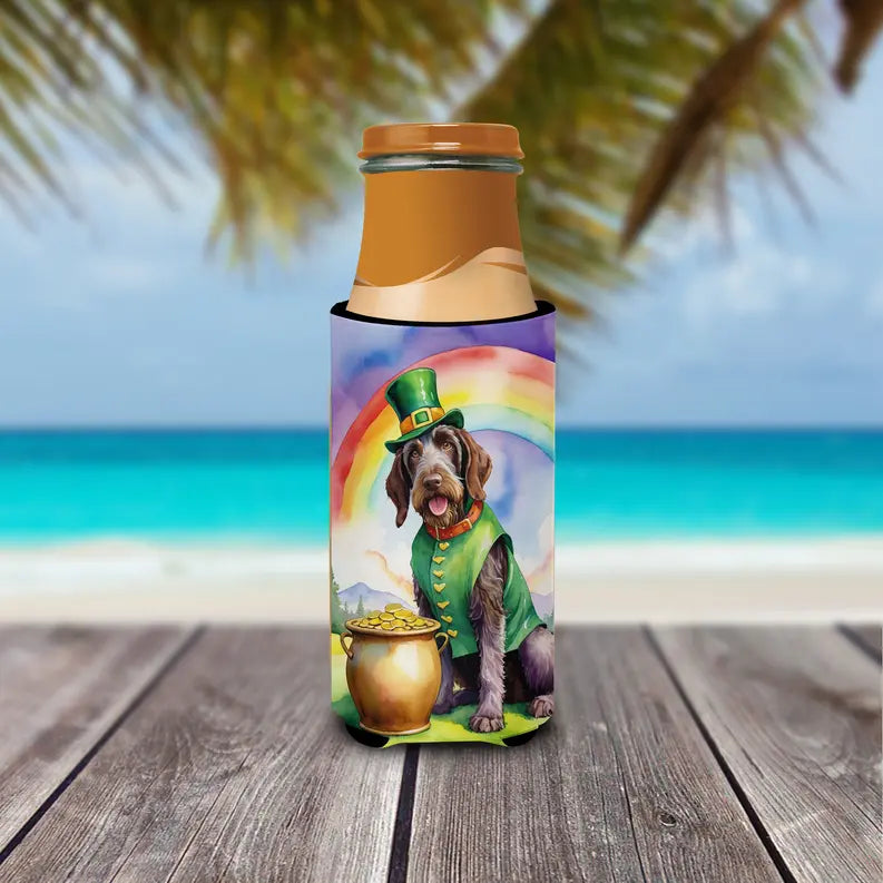 German Shorthaired Pointer St Patrick's Day Hugger for Ultra Slim Cans Caroline's Treasures