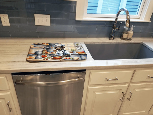 German Wirehaired Pointer The Chef Dish Drying Mat Caroline's Treasures